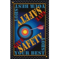 SAFETY MESSAGE floor mat – Give Safety Your Best Shot